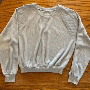 Hollister light blue cropped sweater